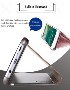 Калъф тефтер огледален CLEAR VIEW за Huawei Mate 40 Pro лилав 